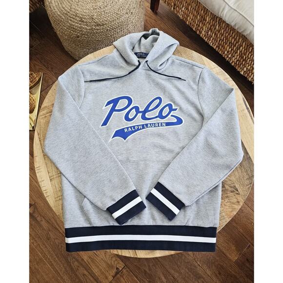 Polo Ralph Lauren Other - Polo Ralph Lauren Double Knit Graphic Hooded Sweatshirt Men’s Size M Logo
